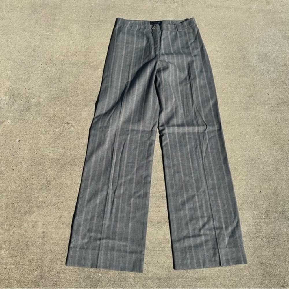 Piazza Sempione Charcoal Striped Dress Pants S2